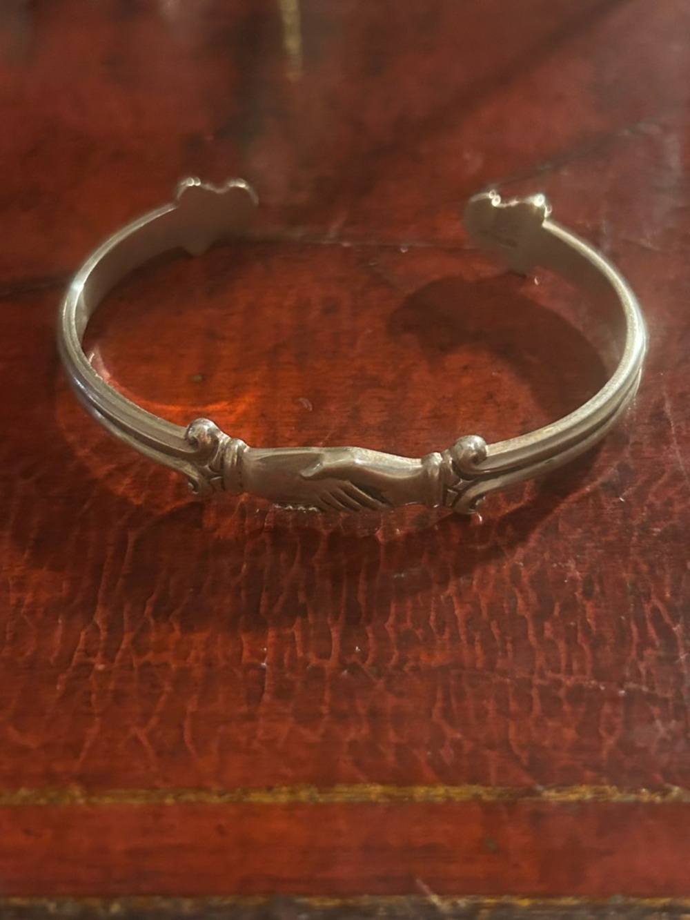 JAMES AVERY FRIENDSHIP HANDSHAKE STERLING SILVER CUFF BRACELET